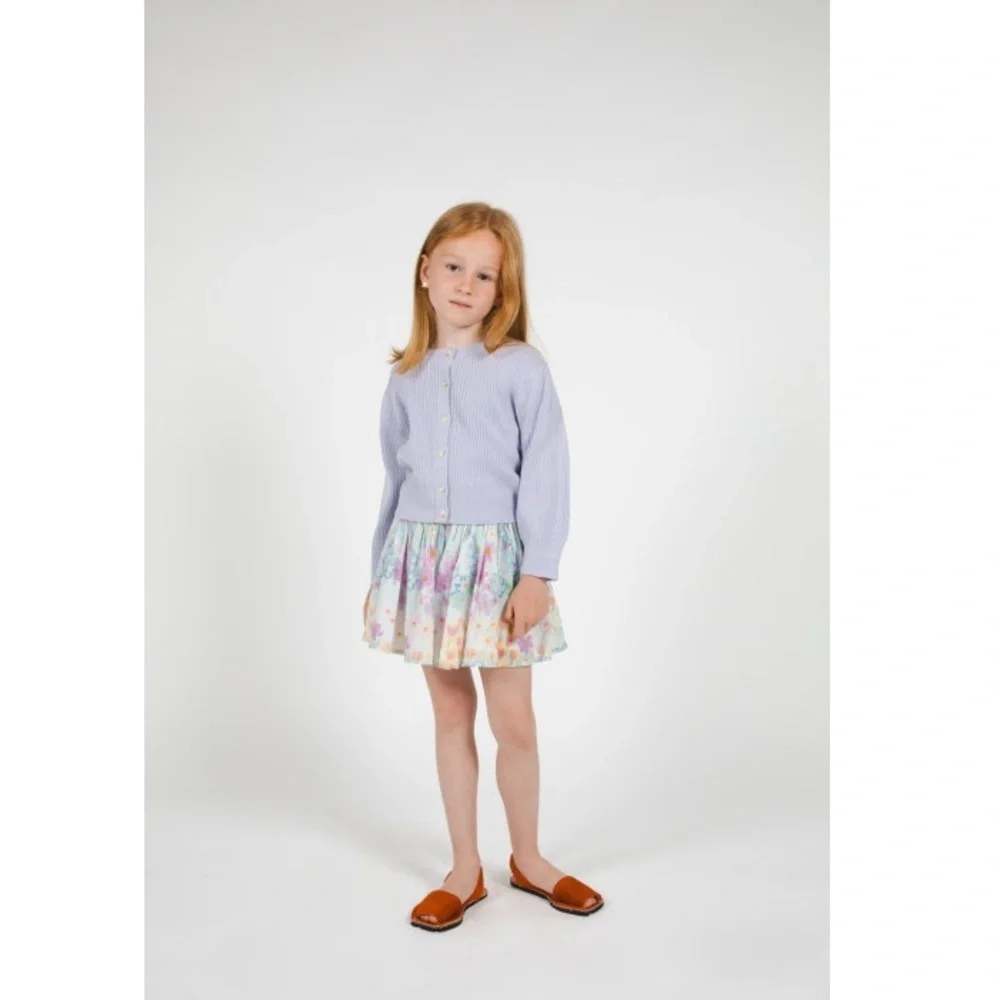 Morley Multicolor Girls  Floral Skirt sz 8
